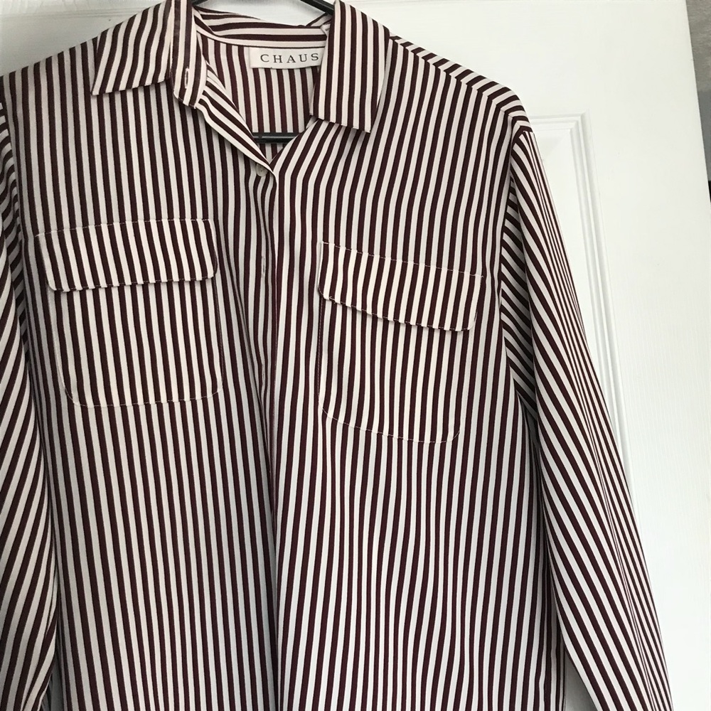 Stripped Button Up Shirt 😊